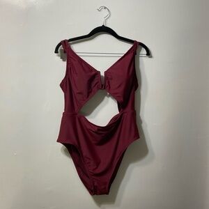 Shore,Burgundy,One piece, Bath Suit.SizeXL.New With Tag.